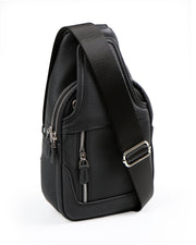 WEST CROSSPACK SERİSİ - DERİ ÇAPRAZ OMUZ ÇANTASI - SİYAH