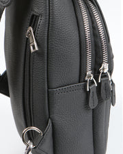 WEST CROSSPACK SERİSİ - DERİ ÇAPRAZ OMUZ ÇANTASI - SİYAH