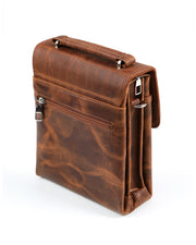 ZENİTH SERİSİ - DERİ EL ÇANTASI - KAHVE