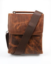 ZENİTH SERİSİ - DERİ EL ÇANTASI - KAHVE