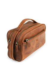 UNIBAG SERİSİ - DERİ EL ÇANTASI - KAHVE