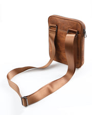 LİMA SERİSİ - DERİ OMUZ ÇANTASI - KAHVE