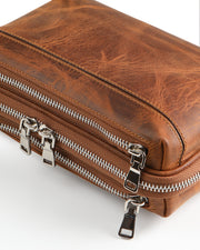 MELBOURNE SERİSİ - DERİ EL ÇANTASI -KAHVE