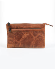 BROOKLYN SERİSİ - DERİ EL ÇANTASI - KAHVE