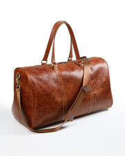 MONARC SERİSİ - DERİ SEYAHAT ÇANTASI - KAHVE