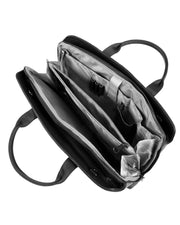 ORİON SERİSİ - DERİ LAPTOP VE EVRAK ÇANTASI - SNAKE DESENLİ SİYAH