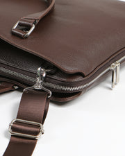 ORİON SERİSİ - DERİ LAPTOP VE EVRAK ÇANTASI - ACI KAHVE