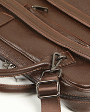 ASTRA SERİSİ - DERİ LAPTOP VE EVRAK ÇANTASI -  - KAHVE