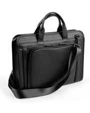GENEVA SERİSİ - DERİ LAPTOP VE EVRAK ÇANTASI - SİYAH