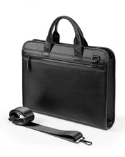 GENEVA SERİSİ - DERİ LAPTOP VE EVRAK ÇANTASI - SİYAH