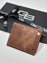 KANGURU SERİSİ DERİ CÜZDAN - FINDIK KAHVE