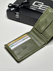 KANGURU SERİSİ DERİ CÜZDAN - YEŞİL