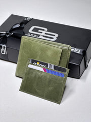 KANGURU SERİSİ DERİ CÜZDAN - YEŞİL