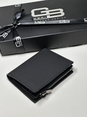 ZİPPER SERİSİ DERİ CÜZDAN - SİYAH