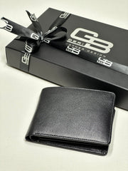 LOTUS SERİSİ DERİ CÜZDAN - SİYAH