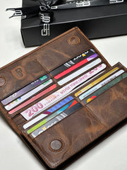 BRUGE SERİSİ DERİ CÜZDAN - FINDIK KAHVE