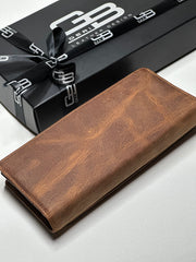 BRUGE SERİSİ DERİ CÜZDAN - FINDIK KAHVE