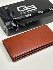 BRUGE SERİSİ DERİ CÜZDAN - AÇIK PARLAK KAHVE