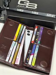 BRUGE SERİSİ DERİ CÜZDAN - PARLAK KAHVE