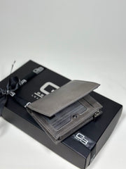 ZİPPER SERİSİ DERİ CÜZDAN - GRİ