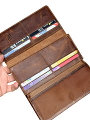 VENEZİA SERİSİ DERİ CÜZDAN - FINDIK KAHVE