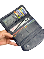 ROMA SERİSİ - DERİ CÜZDAN - PARLAK LACİVERT