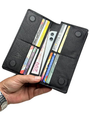 BRUGE SERİSİ DERİ CÜZDAN - MAT SİYAH