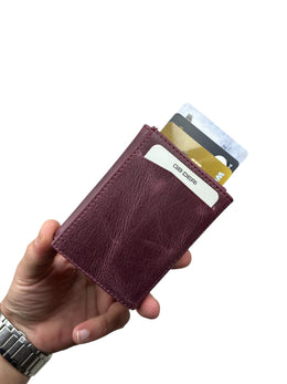 MEKA SERİSİ DERİ CÜZDAN - BORDO