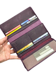 VENEZİA SERİSİ DERİ CÜZDAN - MOR