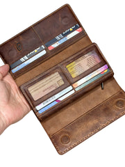 VENEZİA SERİSİ DERİ CÜZDAN - FINDIK KAHVE