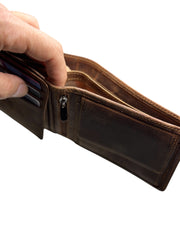 LOTUS SERİSİ DERİ CÜZDAN - FINDIK KAHVE