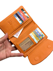 HOLYWOOD SERİSİ DERİ CÜZDAN - TURUNCU