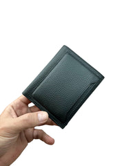 DİKEY KANGURU SERİSİ DERİ CÜZDAN - SİYAH