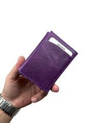 MEKA SERİSİ DERİ CÜZDAN - MOR