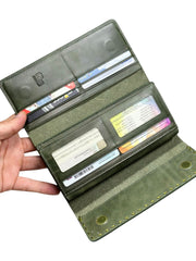 VENEZİA SERİSİ DERİ CÜZDAN - YEŞİL