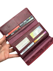 VENEZİA SERİSİ DERİ CÜZDAN - BORDO