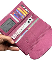 ROMA SERİSİ - DERİ CÜZDAN - PEMBE