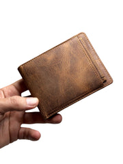 KANGURU SERİSİ DERİ CÜZDAN - FINDIK KAHVE