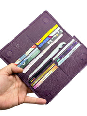 BRUGE SERİSİ DERİ CÜZDAN - MOR