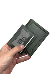 DİKEY KANGURU SERİSİ DERİ CÜZDAN - YEŞİL CRAZY