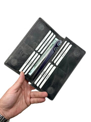 BRUGE SERİSİ DERİ CÜZDAN - GRİ CRAZY