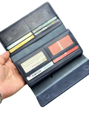 VENEZİA SERİSİ DERİ CÜZDAN - LACİVERT