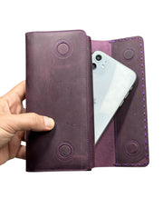 VENEZİA SERİSİ DERİ CÜZDAN - MOR