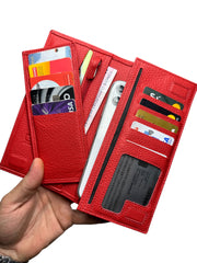 DOHA SERİSİ DERİ CÜZDAN - KIRMIZI