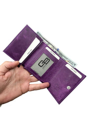 MEKA SERİSİ DERİ CÜZDAN - MOR