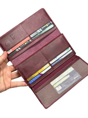 VENEZİA SERİSİ DERİ CÜZDAN - BORDO