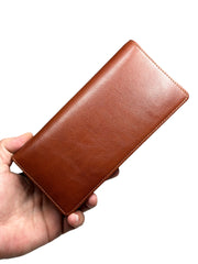 BRUGE SERİSİ DERİ CÜZDAN - AÇIK PARLAK KAHVE