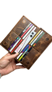 BRUGE SERİSİ DERİ CÜZDAN - FINDIK KAHVE