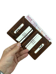 TANGO SERİSİ DERİ CÜZDAN - FINDIK KAHVE