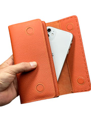 VENEZİA SERİSİ DERİ CÜZDAN - TURUNCU